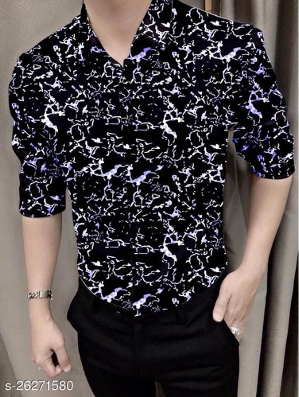 MM FABRIX HASINI FASHION MEN DIGITAL PRINTED SHIRT - L